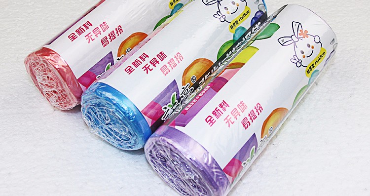 背心式垃圾袋（45*65cm 30只装）家用大号加厚手提款塑料袋酒店彩色环保加厚垃圾袋家用手提式黑色