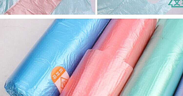 背心式垃圾袋（45*65cm 30只装）家用大号加厚手提款塑料袋酒店彩色环保加厚垃圾袋家用手提式黑色