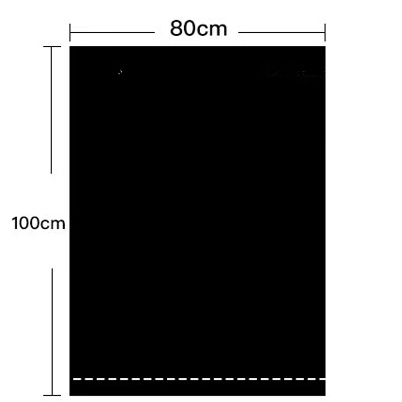 PE特大容量垃圾袋（80*100cm 10只装）全新加厚环保一次性垃圾袋加厚垃圾袋家用黑色厨房卫生间